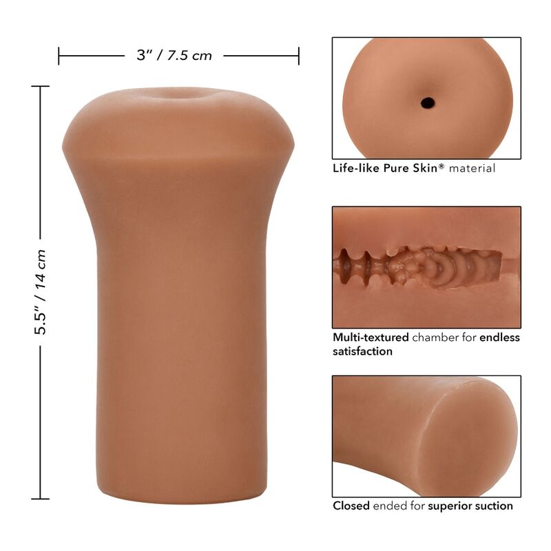 Masturbador Masculino Boundless Realista Caramelo