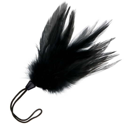 Darkness Caneta Estimulante de Penas 17cm para jogos sensoriais eróticos.