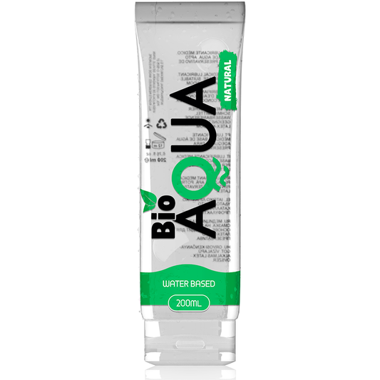Embalagem do Lubrificante BIOAQUA Ingredientes Naturais À Base de Água 200 ML