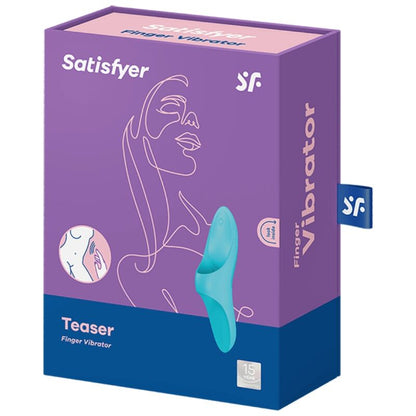 VIBRADOR DE DEDO TEASER LUZ AZUL
