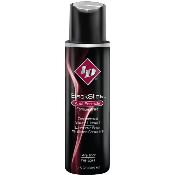 Embalagem do ID Lubrificante Anal Backslide Silicone Relaxante Muscular 130 ML.