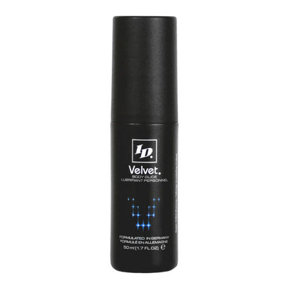 Frasco de ID VELVET Lubrificante Pessoal Silicone Premium 50 ML, ideal para prazer suave e duradouro