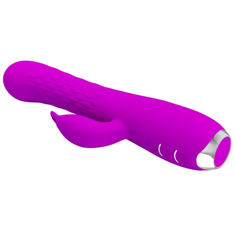 Vibrador Pretty Love Molly com design de coelho, rotação e múltiplas vibrações.