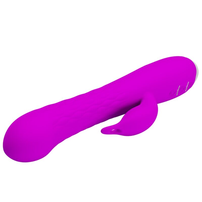 Vibrador Pretty Love Molly com design de coelho, rotação e múltiplas vibrações.