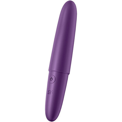 Satisfyer Ultra Power Bullet 6 Roxo, mini vibrador recarregável de silicone macio para prazer discreto.