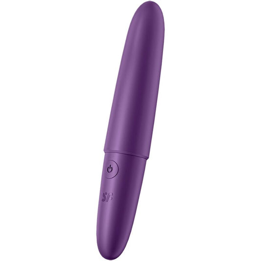 Satisfyer Ultra Power Bullet 6 Roxo, mini vibrador recarregável de silicone macio para prazer discreto.