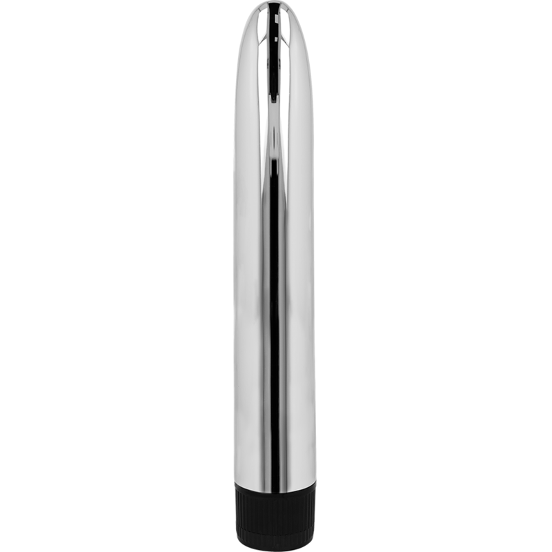 OHMAMA Vibrador Clássico Prateado 17,5cm para estimulação interna e externa
