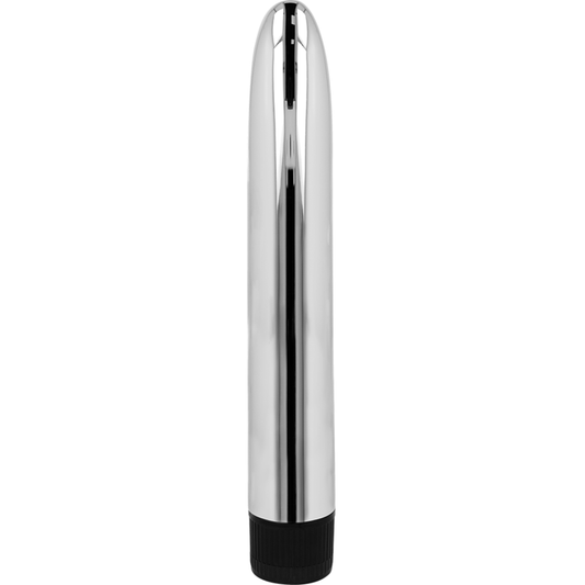 OHMAMA Vibrador Clássico Prateado 17,5cm para estimulação interna e externa