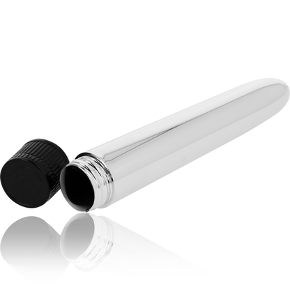 OHMAMA Vibrador Clássico Prateado 17,5cm para estimulação interna e externa