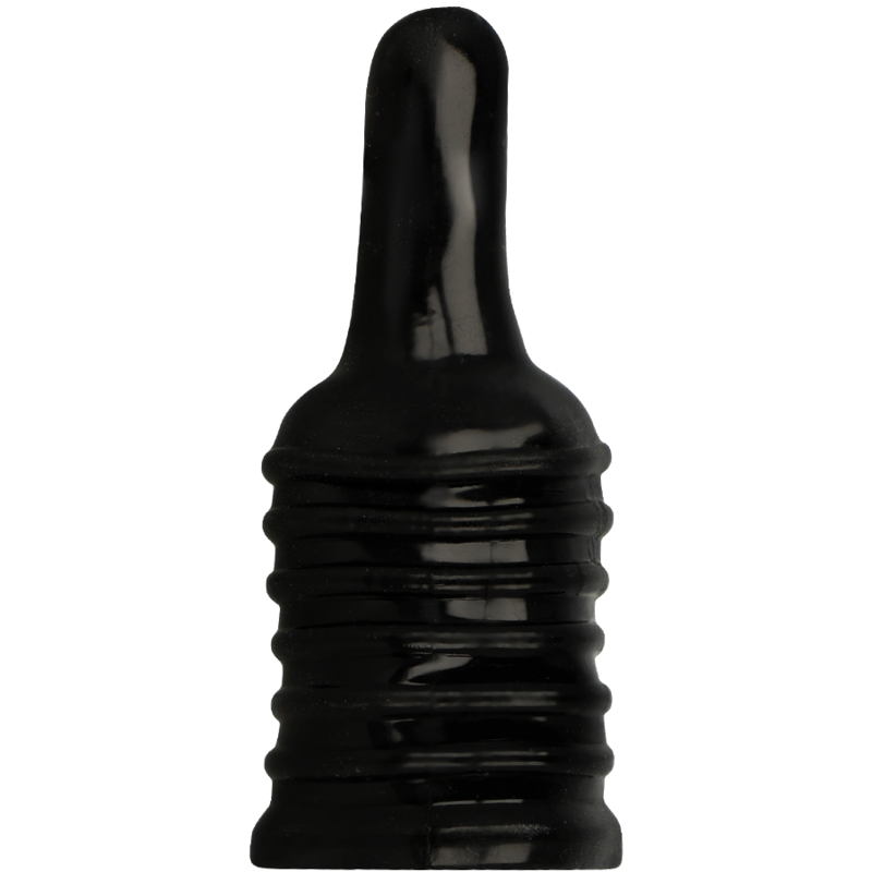 Close-up do OHMAMA FETISH Dedal Anal Texturizado de Silicone Sensorial, mostrando a sua textura ergonómica.