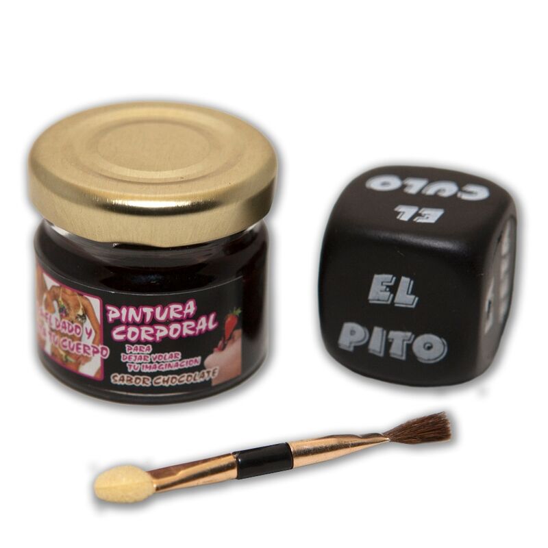 Kit de Pintura Corporal Comestível com Dados Eróticos