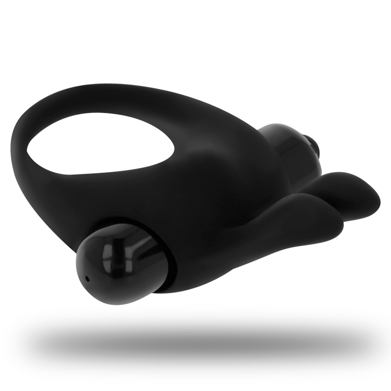 Detalhe do Anel Peniano Vibratório OHMAMA com Estimulador de Coelho em Silicone Hipoalergénico