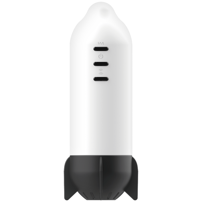 Detalhe do Masturbador Masculino Jamyjob Rocket com funções de vibração e compressão