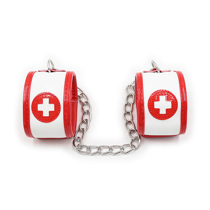 OHMAMA Mini Conjunto Fetiche Enfermeira 3 Peças para roleplay erótico e fantasia