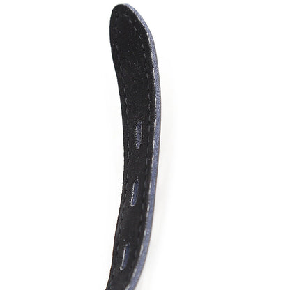 Ohmama Fetish Gag de Bola de Silicone com Cinto de Couro e Cadeado, mostrando a bola de silicone preta e o cinto de couro ajustável.