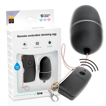 Ovo Vibrante com Controle Remoto Preto