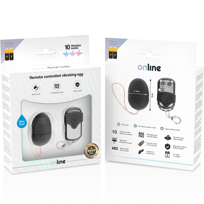 Ovo Vibratório com Controle Remoto S Preto