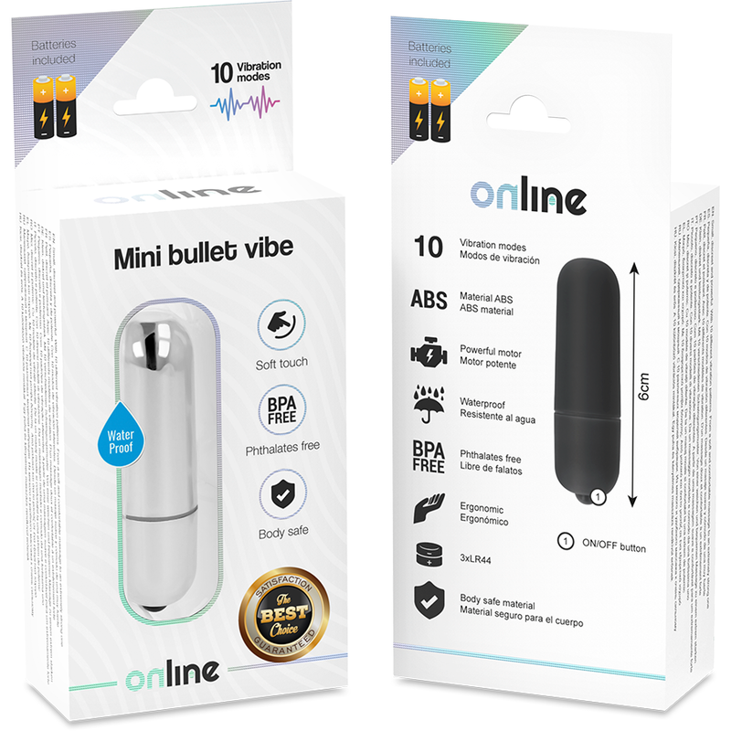 Vibrador Mini Bala Vibrante Prata