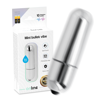 Vibrador Mini Bala Vibrante Prata