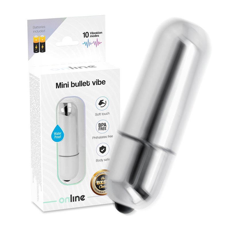 Vibrador Mini Bala Vibrante Prata