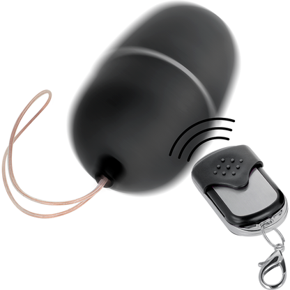 Ovo Vibrante com Controle Remoto M Preto