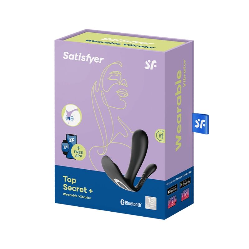 Satisfyer Top Secret+ Vibrador Wearable para Ponto G e Estimulação Anal com Controlo Via App