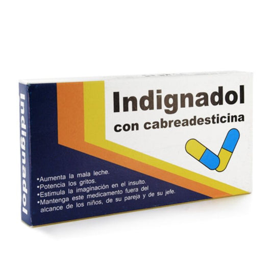 Caixa de Medicamento Divertida Indignadol