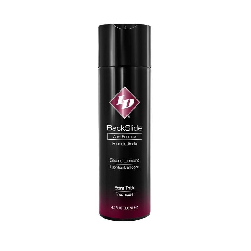 Embalagem do ID Lubrificante Anal Backslide Silicone Relaxante Muscular 130 ML.