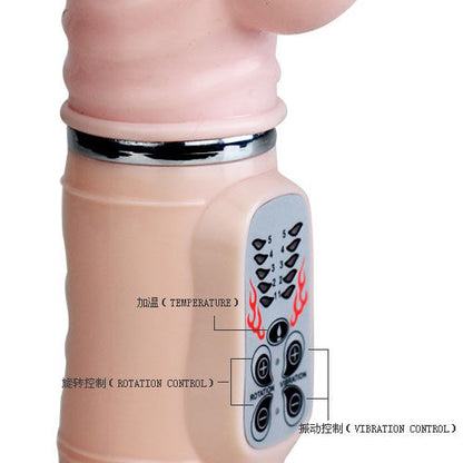 Vibrador Coelho Rampante BAILE com função de aquecimento e design elegante.