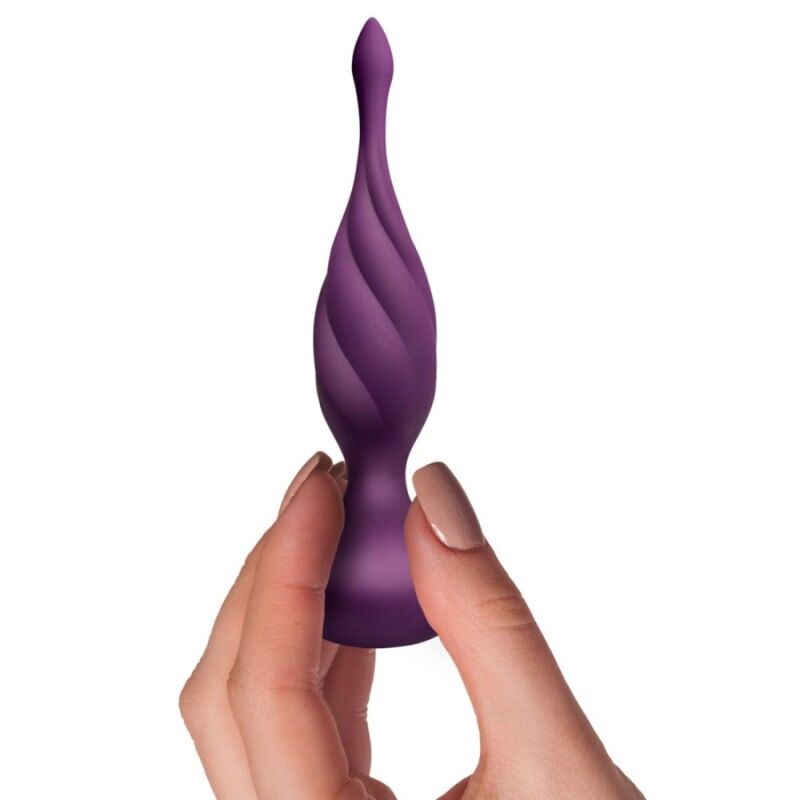 ROCKS-OFF Estimulador Anal Discover Lilac com controle remoto e silicone aveludado