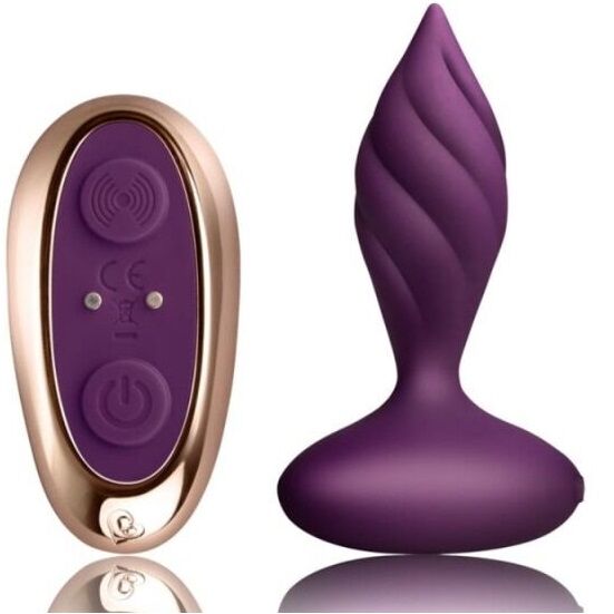ROCKS-OFF Estimulador Anal Desire Lilac Vibratório com Controlo Remoto