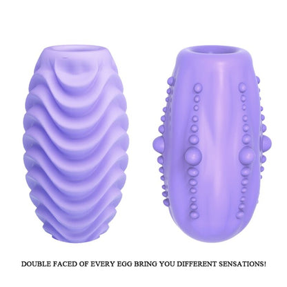 Ovo Masturbador Lils Dupla Face PRETTY LOVE com texturas internas para estimulação.