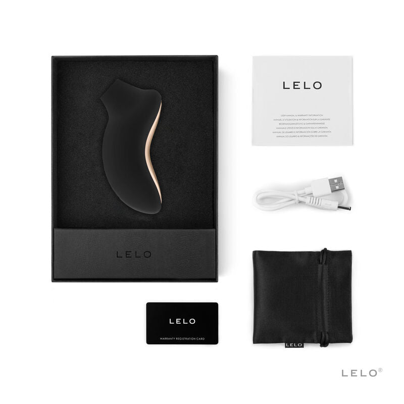 LELO Estimulador de Clitóris Sona 2 Preto, com tecnologia de ondas sônicas para estimulação sem contato.