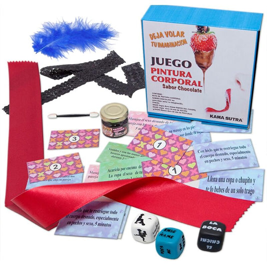 Jogo de Dados com Pintura Corporal de Chocolate