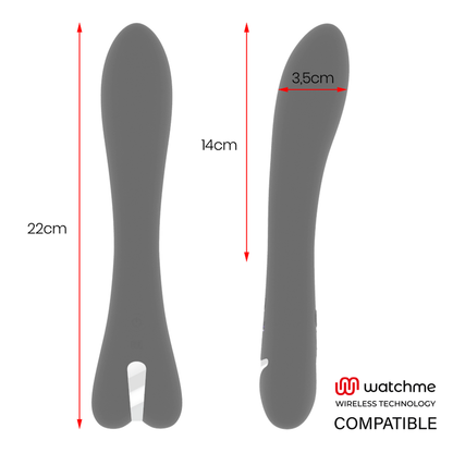 Detalhes do Vibrador BRILLY GLAM Ryan Wireless Watchme com design elegante e funcional.