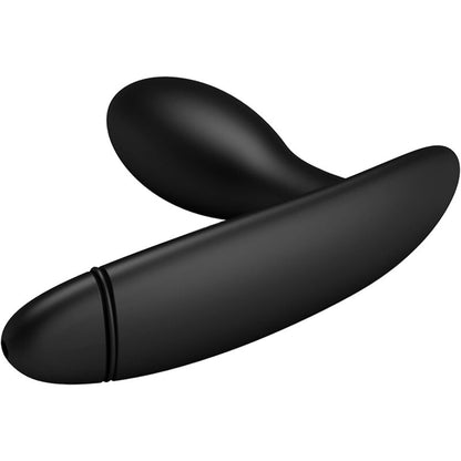 Close-up do PRETTY LOVE Plug Anal Inflável Drake, mostrando seu design elegante em silicone preto e a bomba para enchimento.