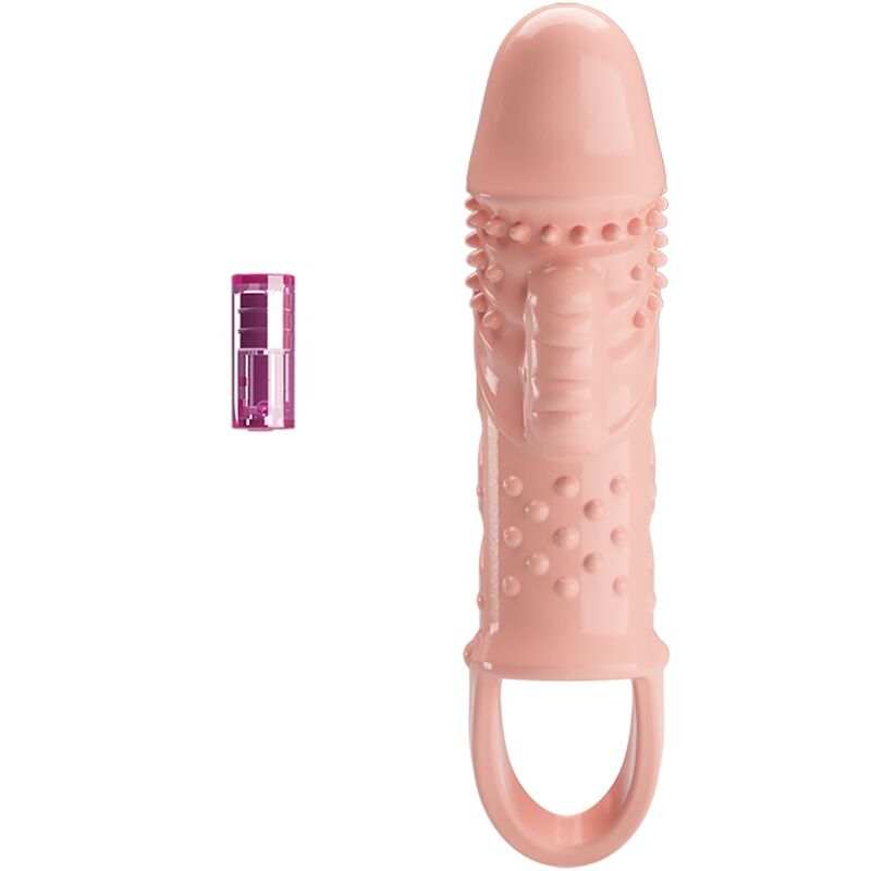 Pretty Love Bainha de Pénis Vibratória Cecelia Natural em TPR
