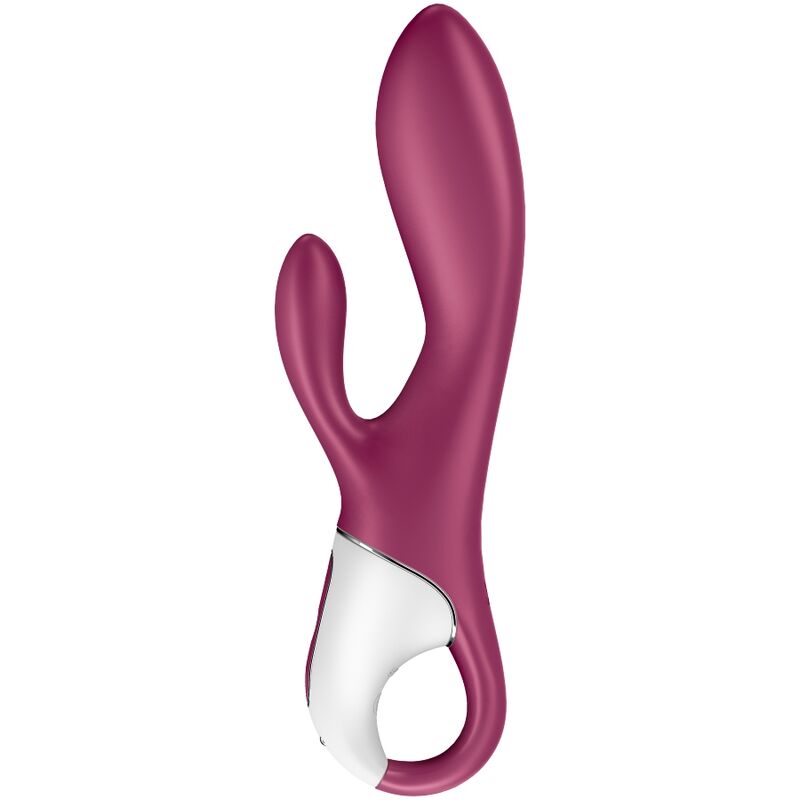 Satisfyer Vibrador Heated Affair Ponto G Aquecido com App em silicone médico, design ergonómico e detalhes de carregamento.