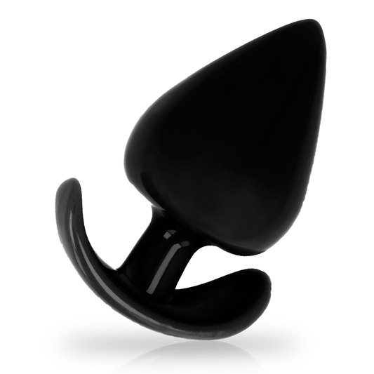 Close-up do Plug Anal Addicted Toys Ergonómico de 8.5 cm, destacando seu design cônico e material de toque suave.