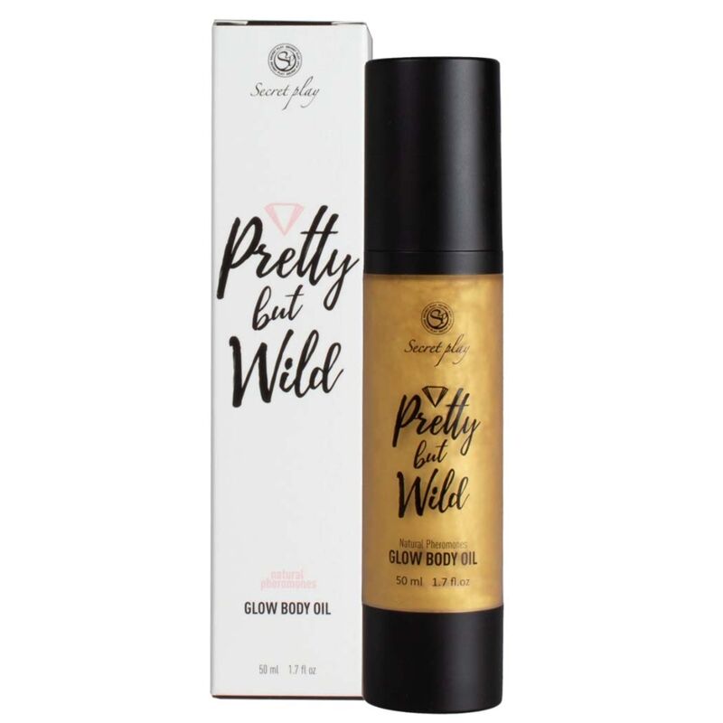 Frasco do Óleo Corporal Secretplay Pretty But Wild Glow Iluminador 50ml.