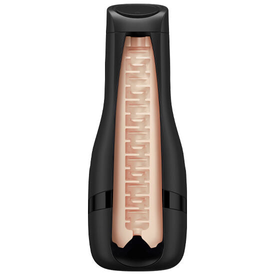 Detalhe da Satisfyer Manga Masturbadora para Men One Lusty Tongues, mostrando a textura e o design com línguas sensuais.