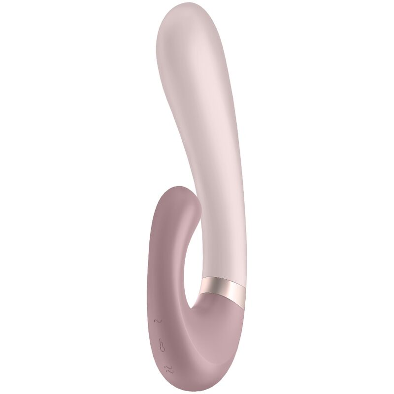 Satisfyer Vibrador Heat Wave rosa com ondas de calor e controlo por app, exibindo design ergonómico e silicone suave.