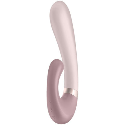 Satisfyer Vibrador Heat Wave rosa com ondas de calor e controlo por app, exibindo design ergonómico e silicone suave.