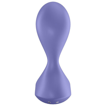 Satisfyer Plugue Vibratório Sweet Seal App Roxo com controlo inteligente, exibindo design ergonómico e cor.