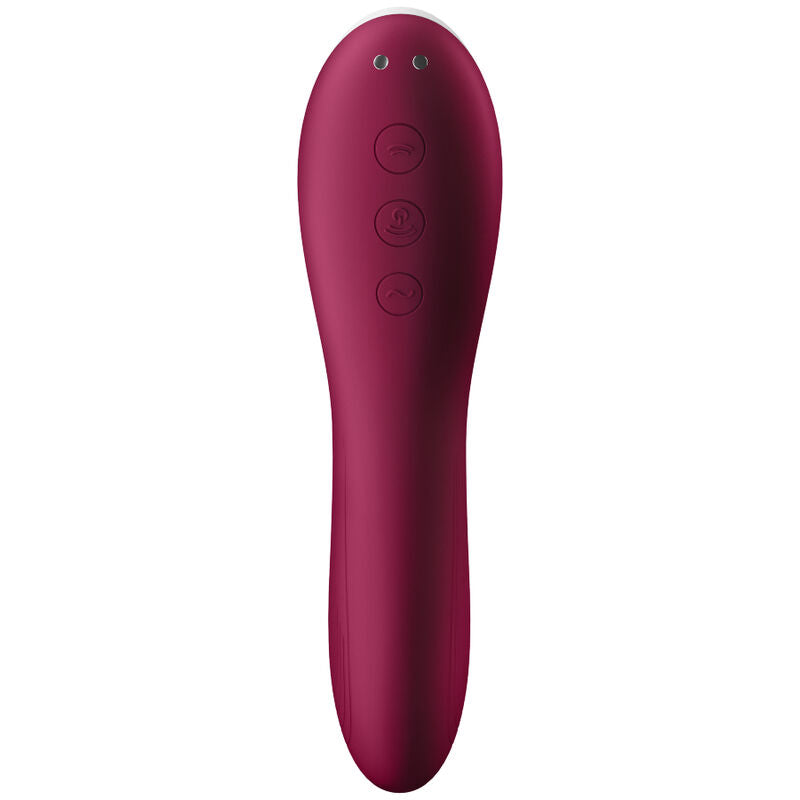 Satisfyer Dual Crush vibrador de pulso de ar e ponto G em silicone