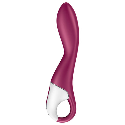 Satisfyer Vibrador Ponto G Aquecido com App, mostrando design ergonómico e material de silicone macio.