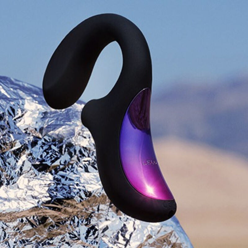 LELO ENIGMA Cruise Vibrador Sónico Duplo G e Clítoris em preto, exibindo seu design elegante e ergonómico.