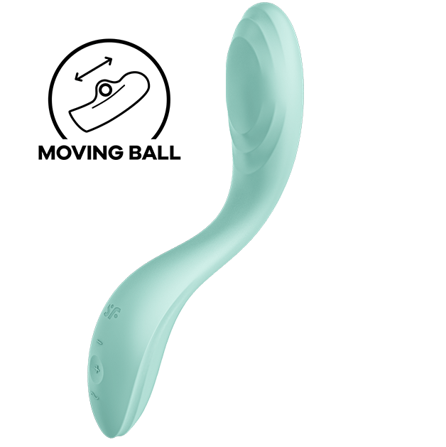 Satisfyer Rrrrolling Pleasure Vibrador para Ponto G com bola rolante, verde