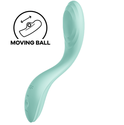 Satisfyer Rrrrolling Pleasure Vibrador para Ponto G com bola rolante, verde