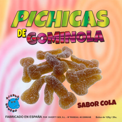 Gomas de Cola em Formato de Pénis